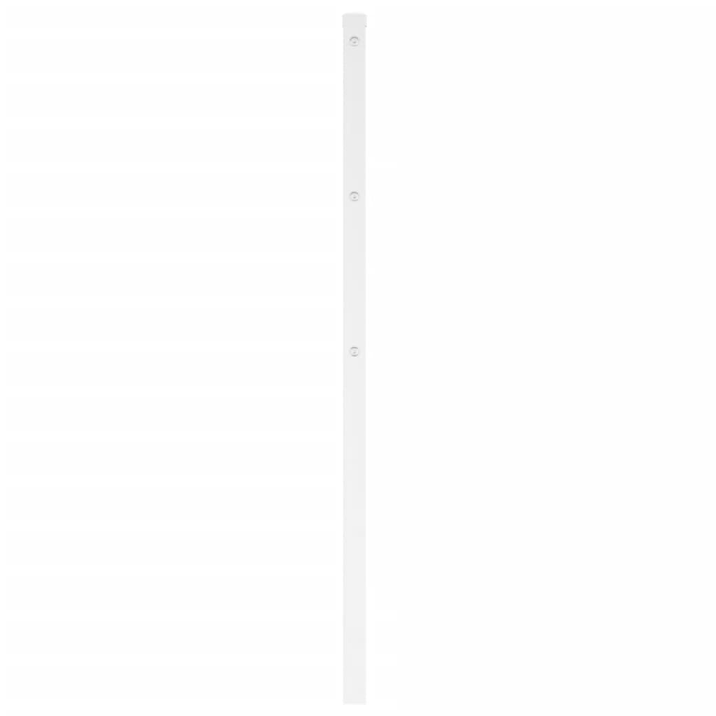 White Metal Headboard - Elegant Design, Sturdy 107 cm Frame