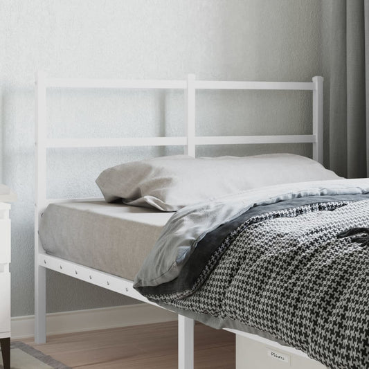 Elegant White Metal Headboard - 120 cm | Durable & Stylish Design