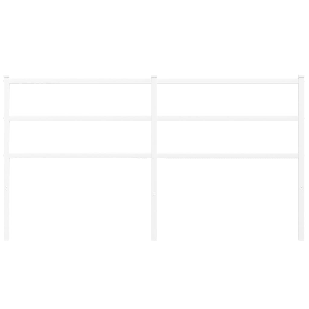 Elegant White Metal Headboard - 160 cm for Modern Bedrooms