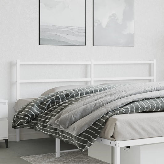 Elegant White Metal Headboard - 180 cm Premium Design