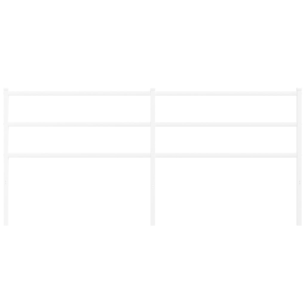 Elegant White Metal Headboard – 200 cm Durable Design