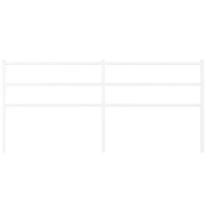 Elegant White Metal Headboard – 200 cm Durable Design