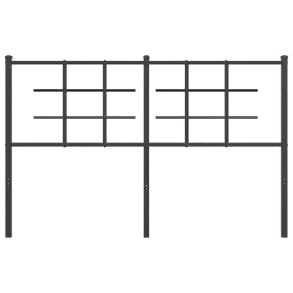 Metal Headboard Black 140 cm