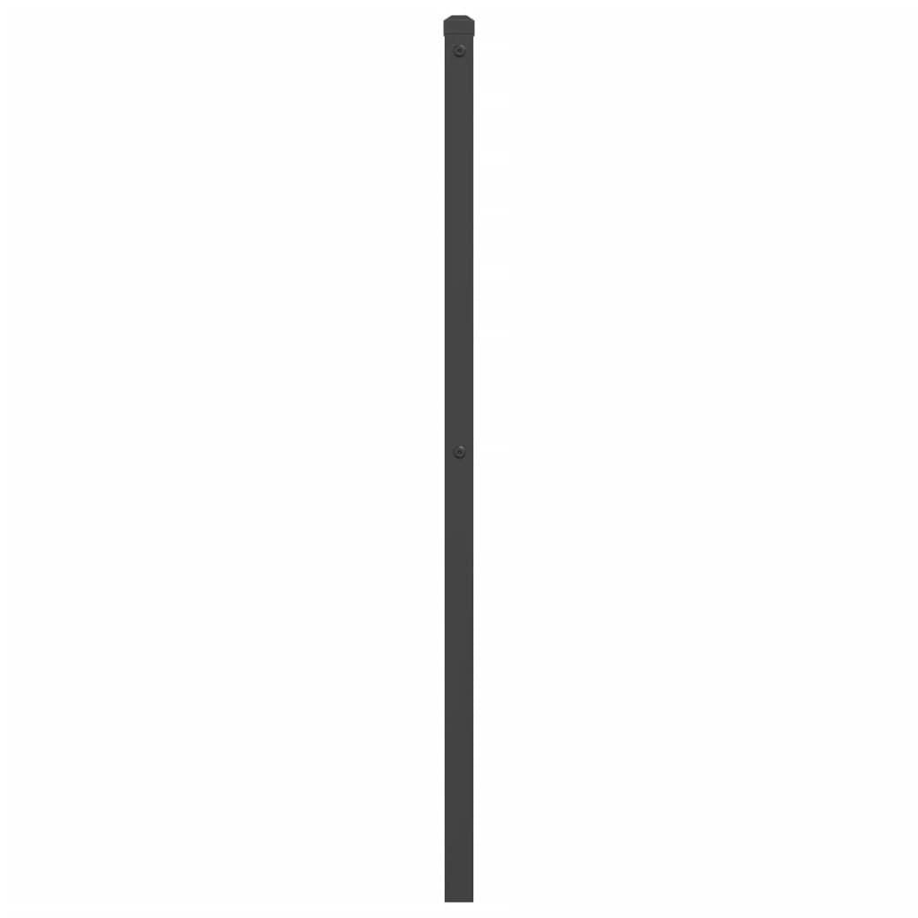 Metal Headboard Black 140 cm