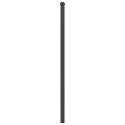 Metal Headboard Black 200 cm