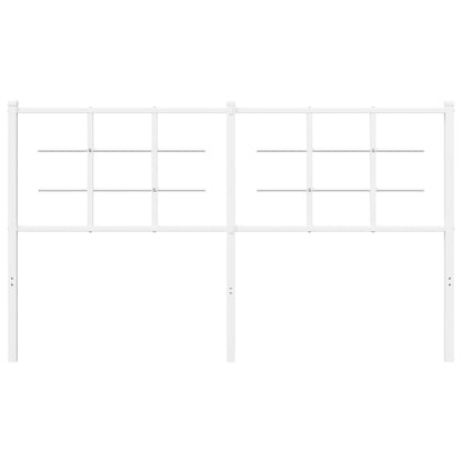 Elegant White Metal Headboard - 160 cm