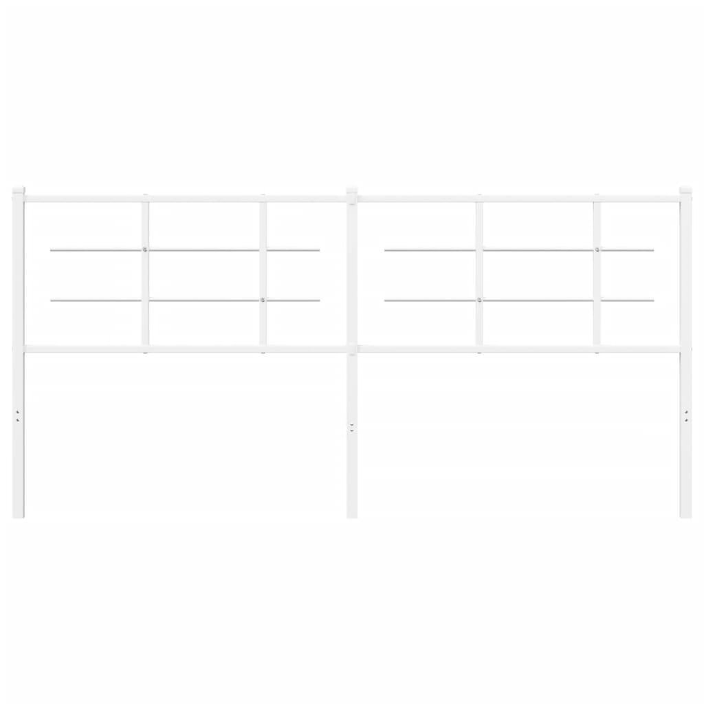 Elegant White Metal Headboard - 180 cm | Stylish Bedroom Addition