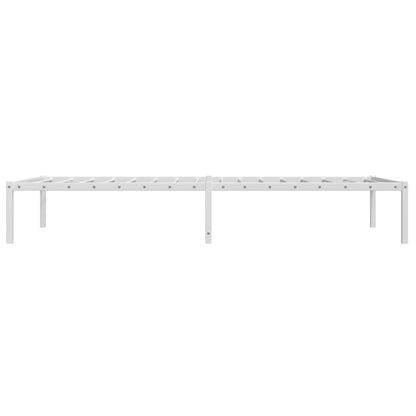 White Metal Bed Frame 100x200cm - Sturdy, Modern & Elegant Design