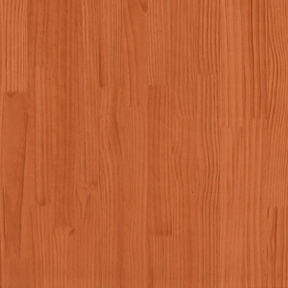 Wax Brown Solid Pine Double Bed Frame 135x190 cm - No Mattress