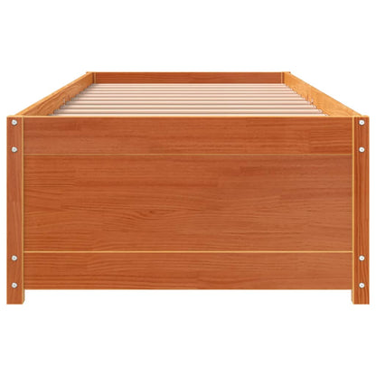 Wax Brown Solid Pine Day Bed Frame 90x200 cm - No Mattress
