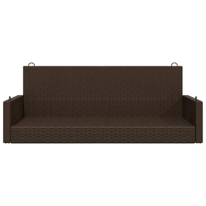 Poly Rattan Swing Bench - 119x56x48 cm, Durable Outdoor Seating