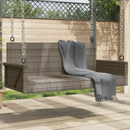 Poly Rattan Swing Bench - 119x56x48 cm, Durable Outdoor Seating