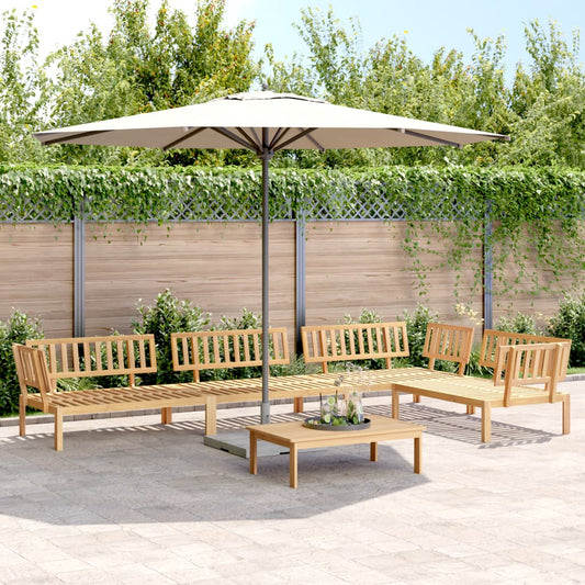 5-Piece Acacia Wood Garden Sofa Set - Solid Wood Pallet Design