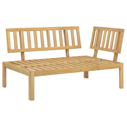 Solid Acacia Wood Garden Pallet Corner Sofa - Rustic Charm