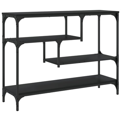 Sleek Black Console Table - 100x30x75 cm Engineered Wood