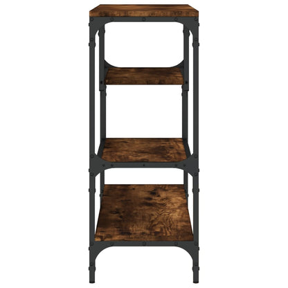 Smoked Oak Console Table 100x30x75 cm in Engineered Wood