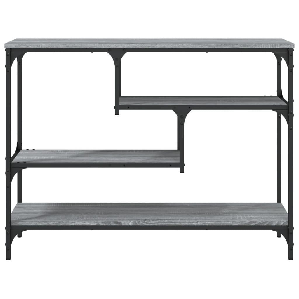 Grey Sonoma Console Table - 100x30x75 cm, Engineered Wood