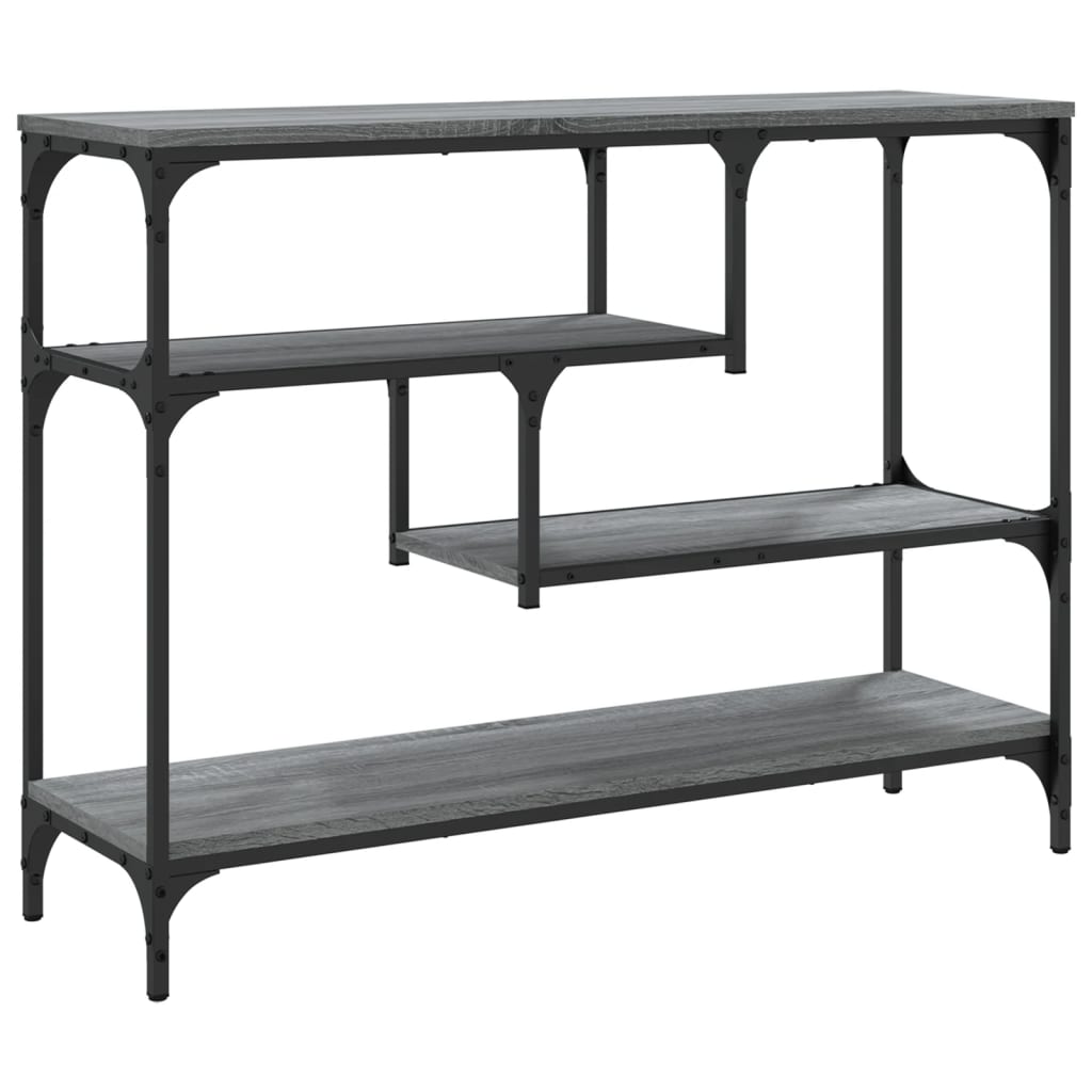 Grey Sonoma Console Table - 100x30x75 cm, Engineered Wood
