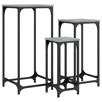 Grey Sonoma Nesting Side Tables Set of 3 - Engineered Wood
