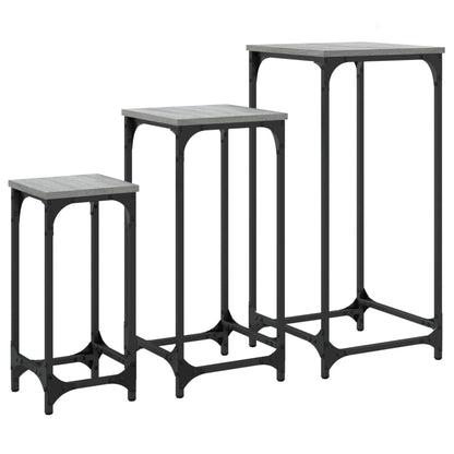 Grey Sonoma Nesting Side Tables Set of 3 - Engineered Wood