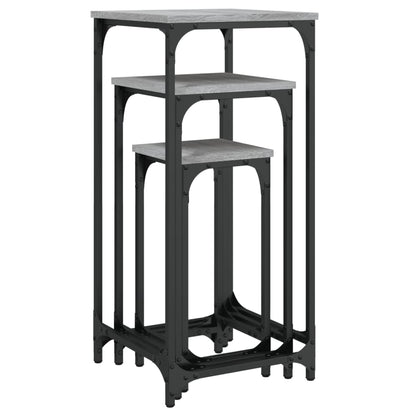 Grey Sonoma Nesting Side Tables Set of 3 - Engineered Wood