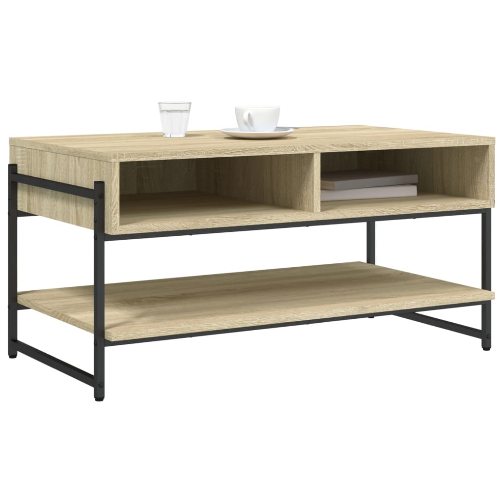 Coffee Table Sonoma Oak 90x50x45 cm Engineered Wood