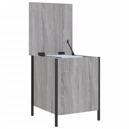 Grey Sonoma Engineered Wood Storage Bench - 40x42.5x50 cm