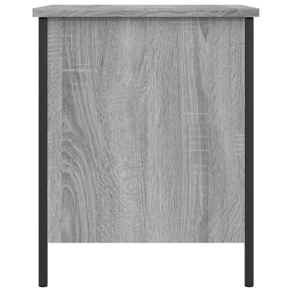 Grey Sonoma Engineered Wood Storage Bench - 40x42.5x50 cm