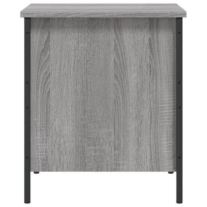 Grey Sonoma Engineered Wood Storage Bench - 40x42.5x50 cm