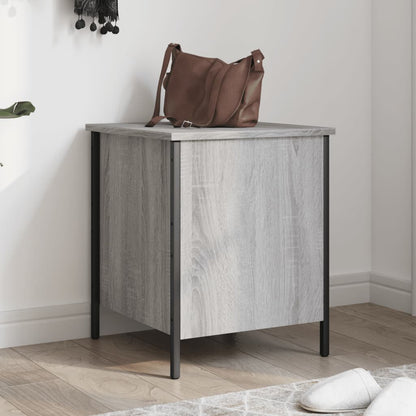 Grey Sonoma Engineered Wood Storage Bench - 40x42.5x50 cm