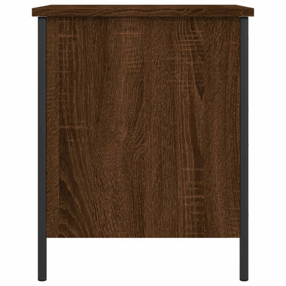 Brown Oak Storage Bench 40x42.5x50 cm | Engineered Wood