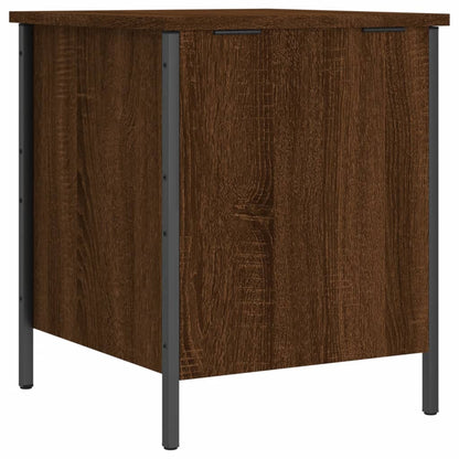 Brown Oak Storage Bench 40x42.5x50 cm | Engineered Wood