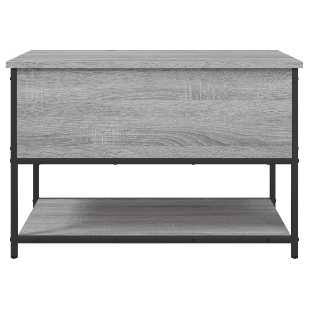 Grey Sonoma Engineered Wood Storage Bench 70x42.5x47 cm