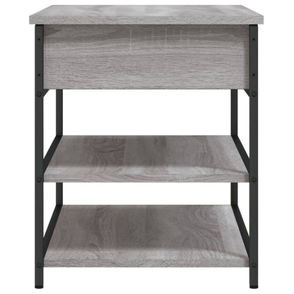 Grey Sonoma Shoe Bench 70x42.5x50 cm, Engineered Wood