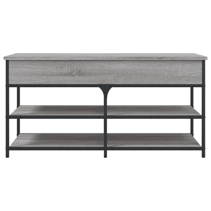 Grey Sonoma Engineered Wood Shoe Bench 100x42.5x50 cm