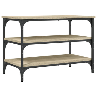 Sonoma Oak Shoe Bench 70x38.5x49 cm – Durable Engineered Wood