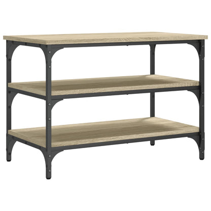 Sonoma Oak Shoe Bench 70x38.5x49 cm – Durable Engineered Wood