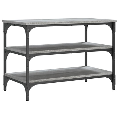 Grey Sonoma Shoe Bench, 70x38.5x49 cm, Engineered Wood