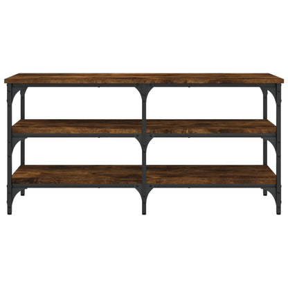 Smoked Oak Shoe Bench – 100x38.5x49cm – Engineered Wood