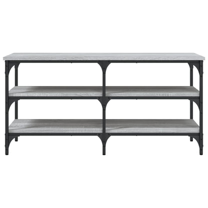 Grey Sonoma Shoe Bench, 100x38.5x49cm, Engineered Wood Storage Solution