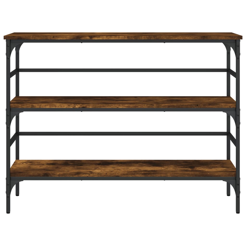 Smoked Oak Console Table, 100x32x75 cm, Engineered Wood