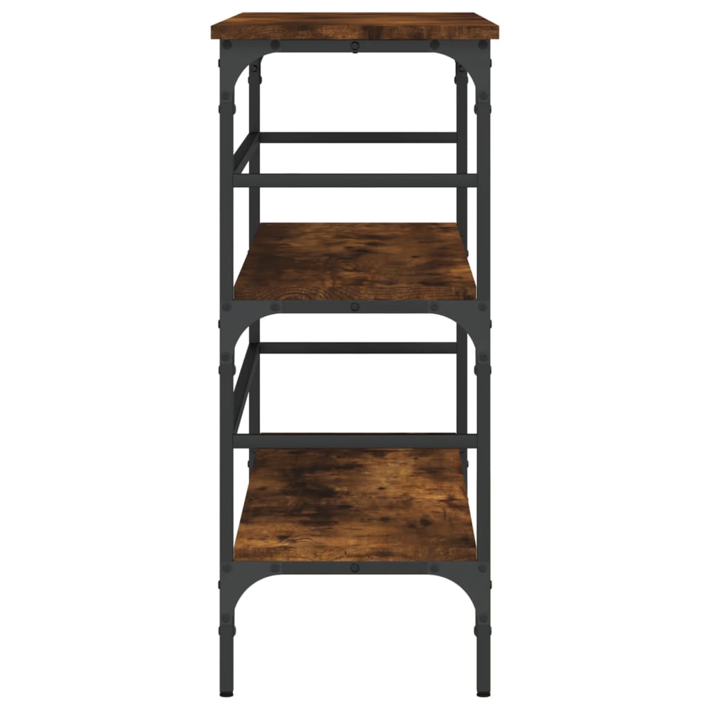 Smoked Oak Console Table, 100x32x75 cm, Engineered Wood