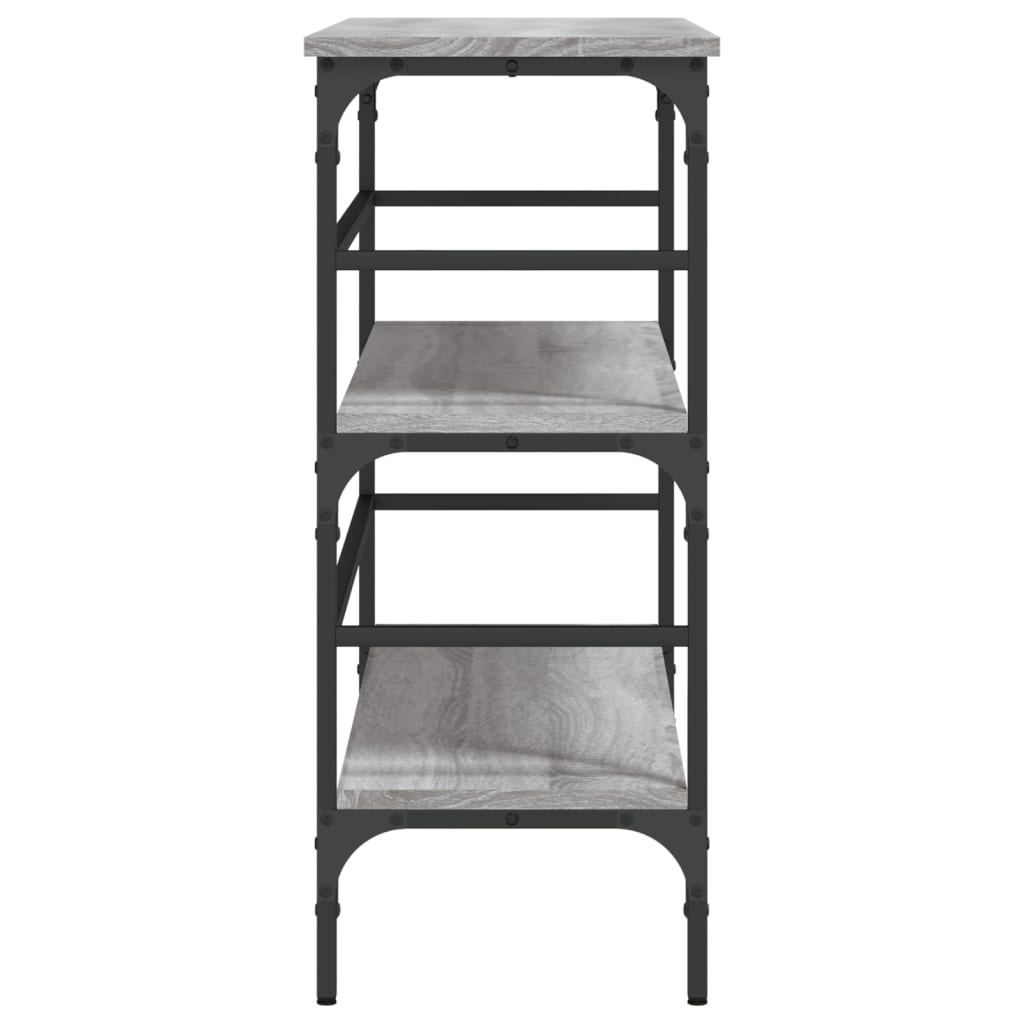 Grey Sonoma Console Table 100x32x75 cm - Engineered Wood Elegance