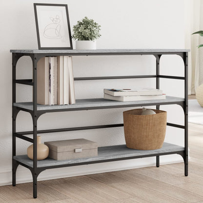 Grey Sonoma Console Table 100x32x75 cm - Engineered Wood Elegance