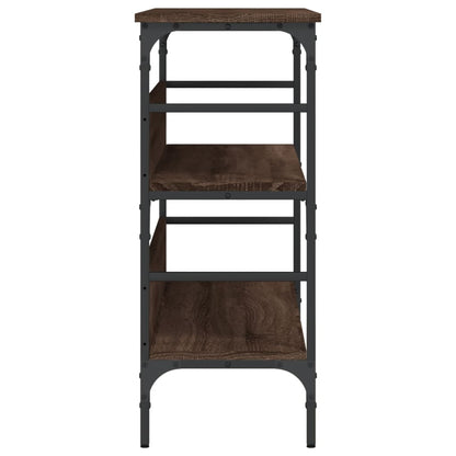 Brown Oak Console Table 100x32x75 cm Engineered Wood