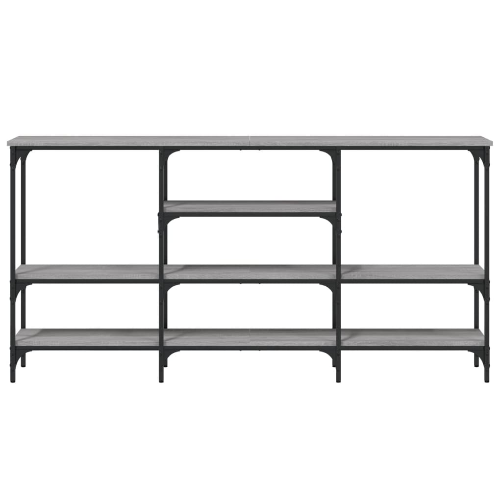 Stylish Grey Sonoma Console Table 160x29x80 cm Engineered Wood