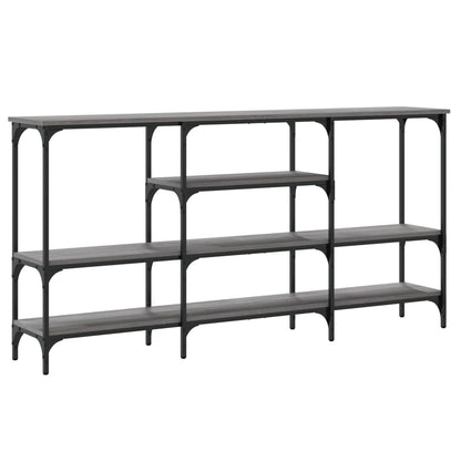 Stylish Grey Sonoma Console Table 160x29x80 cm Engineered Wood