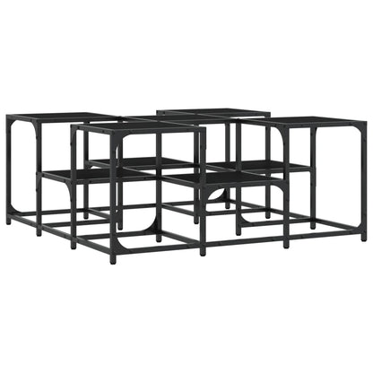 Coffee Table Black 91x91x40 cm Engineered Wood
