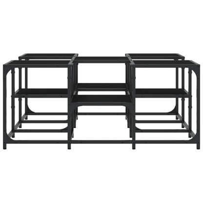 Coffee Table Black 91x91x40 cm Engineered Wood