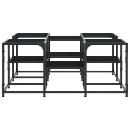 Coffee Table Black 91x91x40 cm Engineered Wood